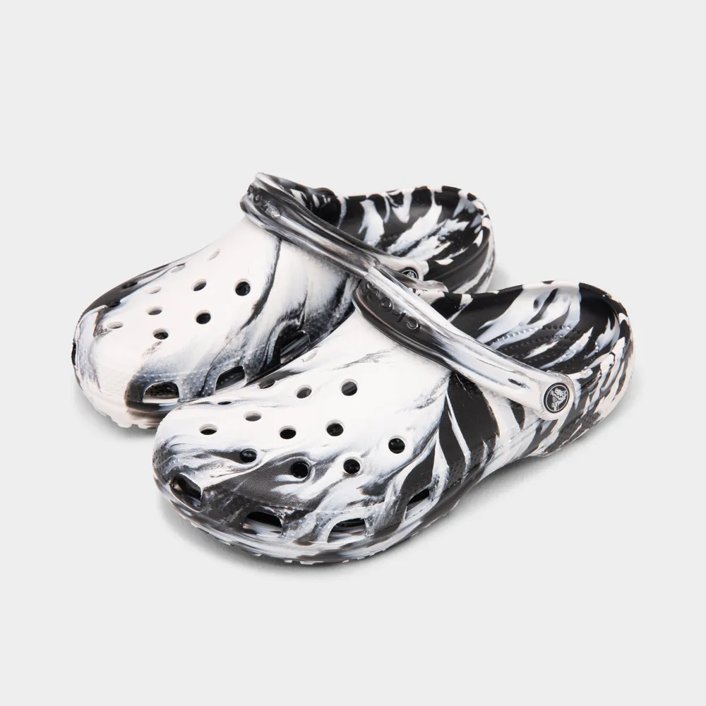 Crocs Classic Marbled Clog White / Black