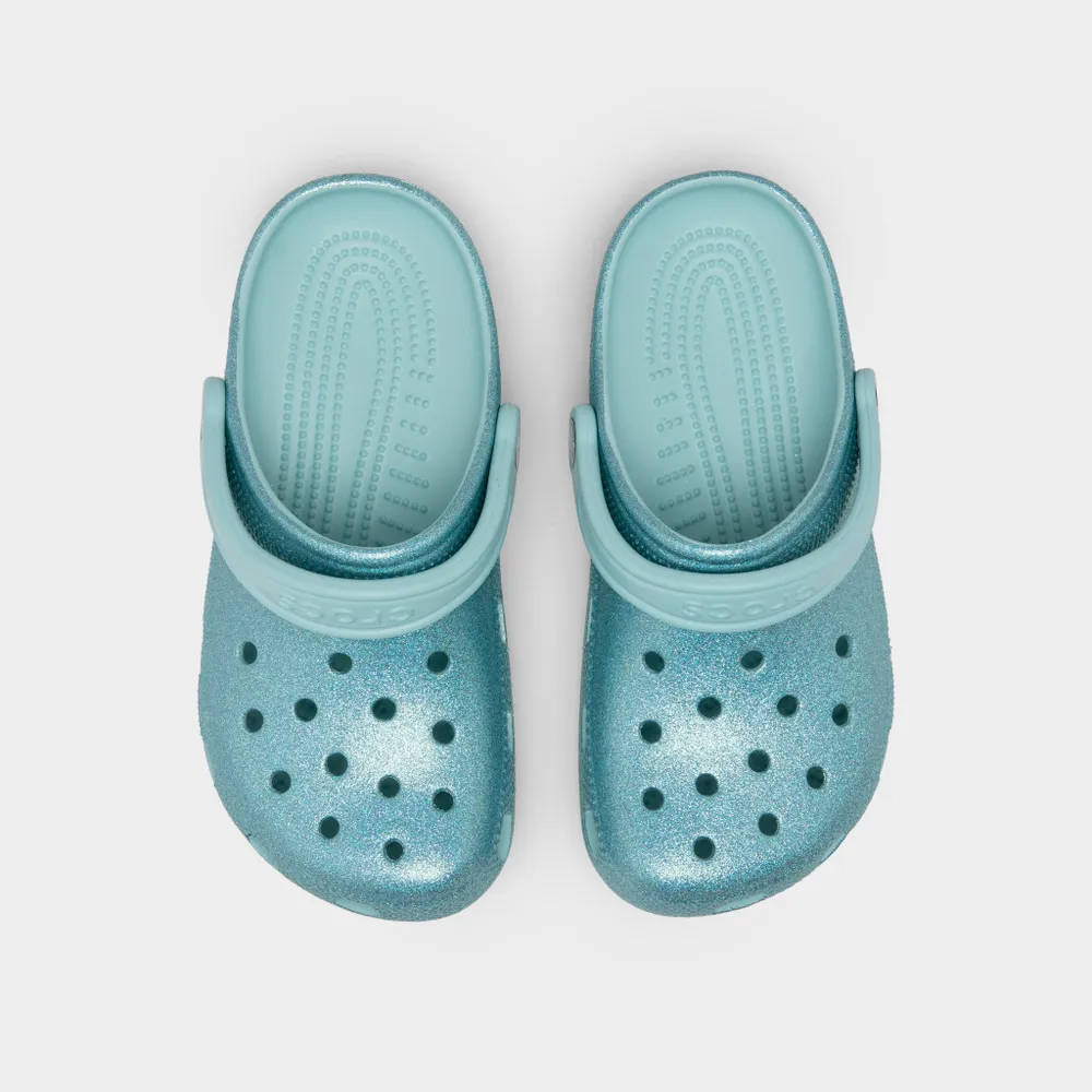 Crocs Children’s Classic Glitter Clog / Pure Water