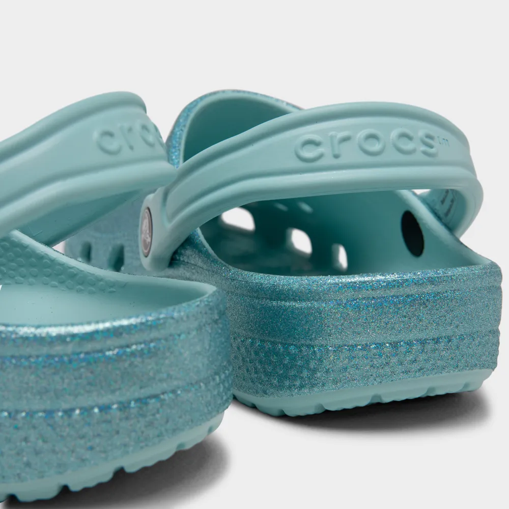 Crocs Children’s Classic Glitter Clog / Pure Water