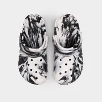 Crocs Children's Classic Marbled Clog Black / White