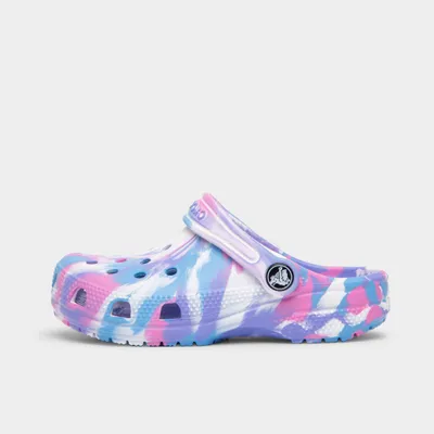 Crocs Children's Classic Marbled Clog White / Pink