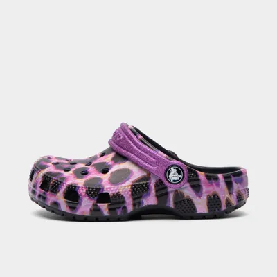 Crocs Children's Classic Animal Print Clog Papaya / Leopard