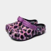 Crocs Children's Classic Animal Print Clog Papaya / Leopard