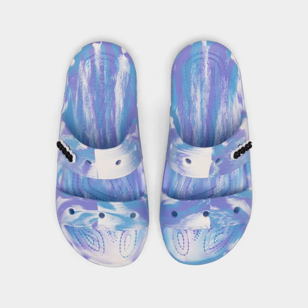 Crocs Women’s Classic Marbled Sandal White / Oxygen