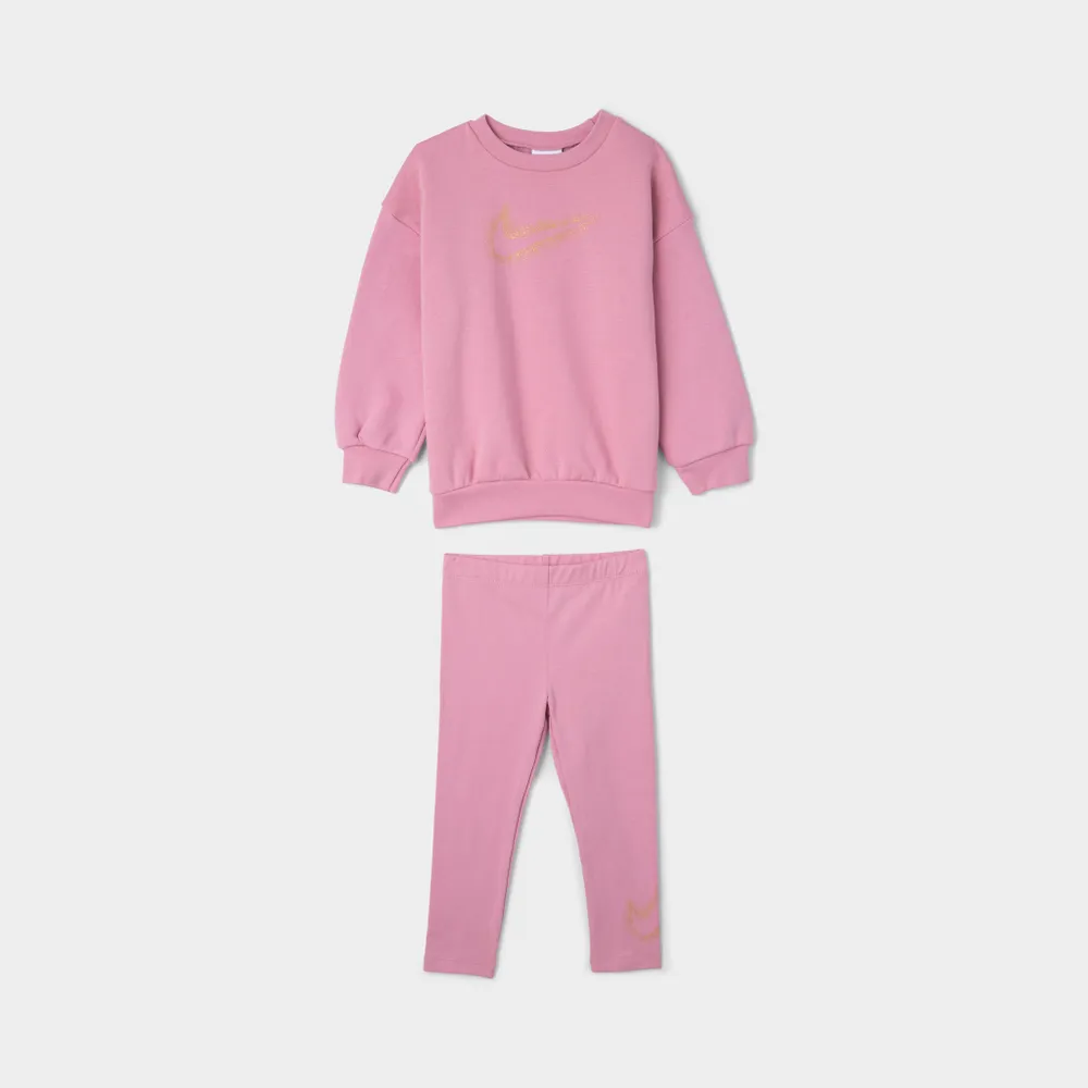 Nike Infant Girls' Crewneck And Tights Set / Elemental Pink