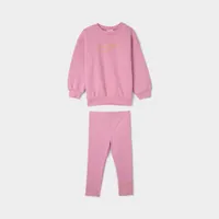 Nike Infant Girls' Crewneck And Tights Set / Elemental Pink