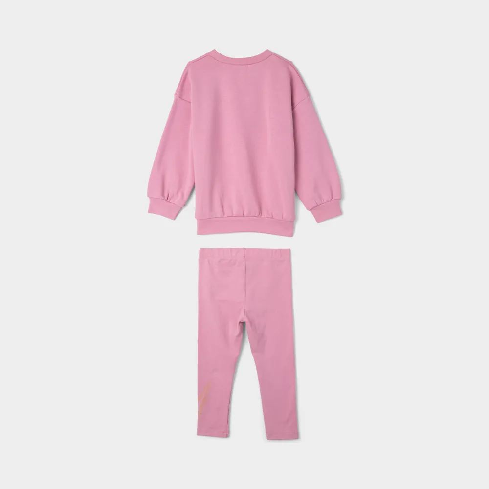 Nike Infant Girls' Crewneck And Tights Set / Elemental Pink