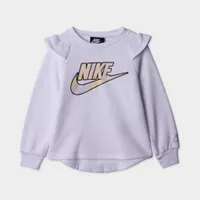 Nike Child Girls' Fleece Top & Tights Set / Purple Chalk