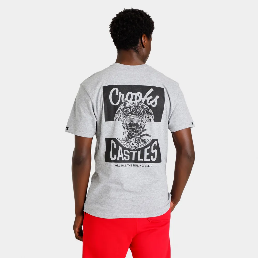 Crooks & Castles Tonal Mad T-shirt / Heather Grey