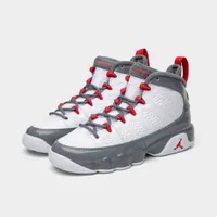 Jordan 9 Retro GS White / Fire Red - Cool Grey