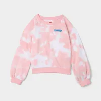 Levi’s Child Girls’ Benchwarmer Crewneck Sweatshirt / Almond Tie-Dye