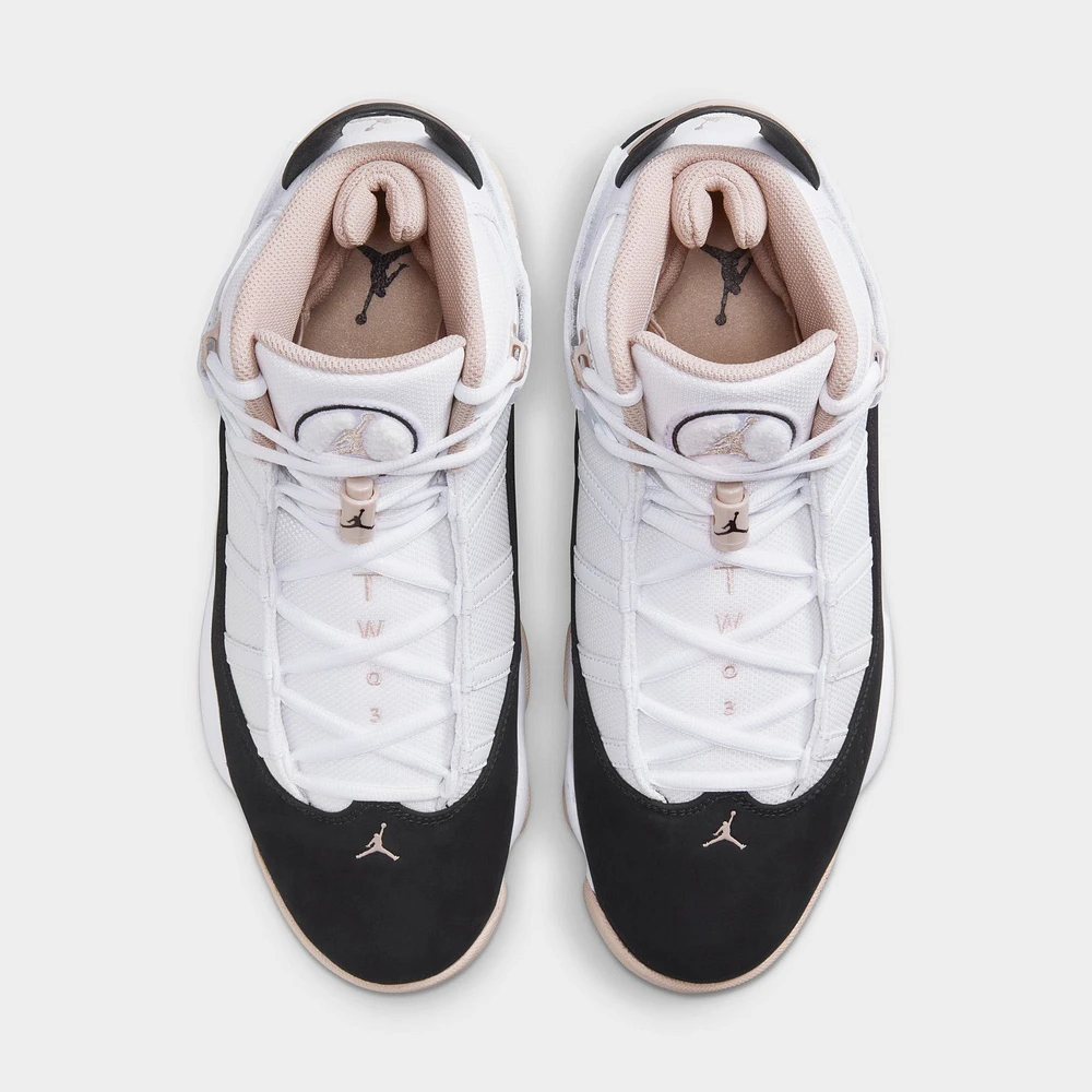 Jordan 6 Rings White / Black - Fossil Stone