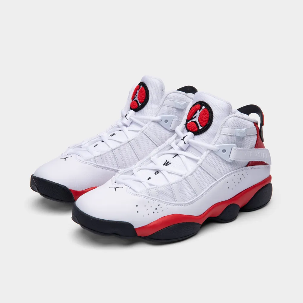 Jordan 6 Rings White / Black - Univsersity Red