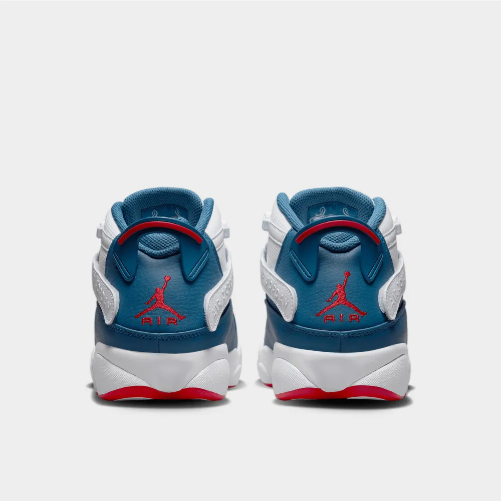 Jordan 6 Rings White / True Blue - University Red