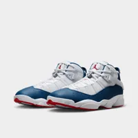 Jordan 6 Rings White / True Blue - University Red