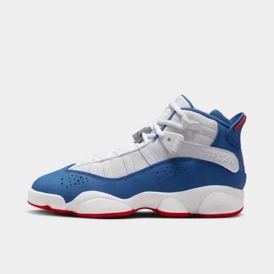 Jordan 6 Rings GS White / True Blue - University Red