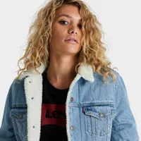 Levi’s Women’s Original Sherpa Trucker Jacket / Dividend Blue