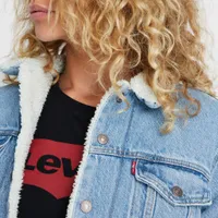 Levi’s Women’s Original Sherpa Trucker Jacket / Dividend Blue