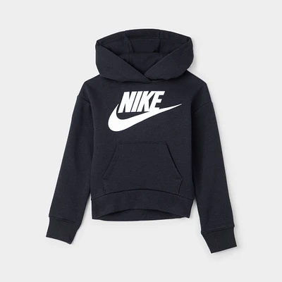 Nike Child Girls' Club Fleece Pullover Hoodie / Black