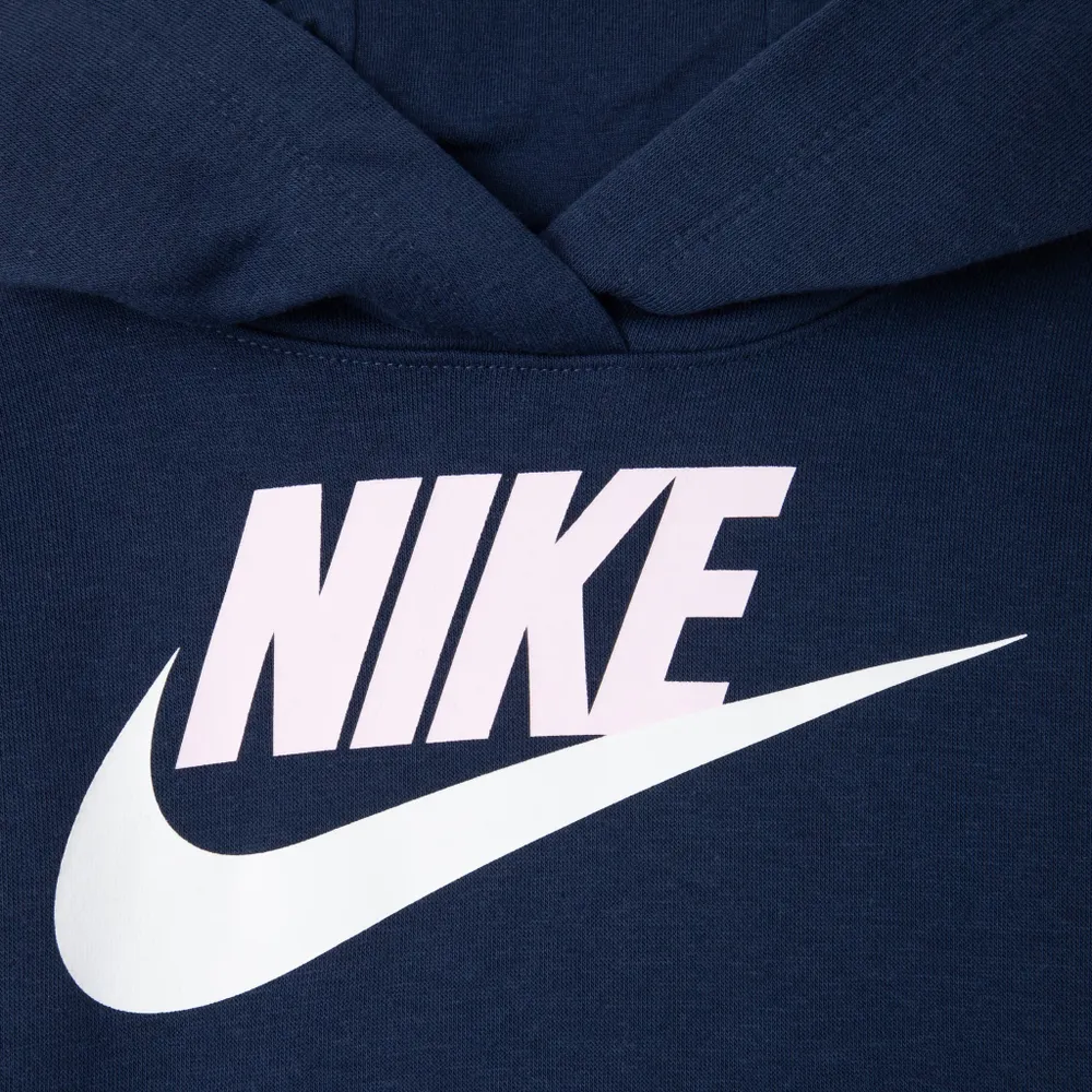 Nike Child Girls’ Club Fleece Pullover Hoodie / Midnight Navy