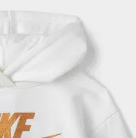 Nike Child Girls' Futura Fleece Pullover Hoodie / Sail