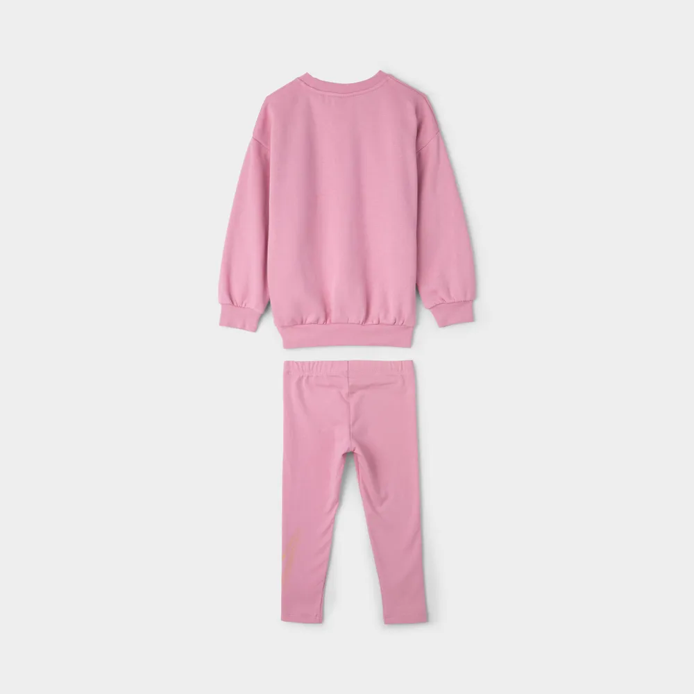 Nike Child Girls’ Crewneck And Tights Set / Elemental Pink