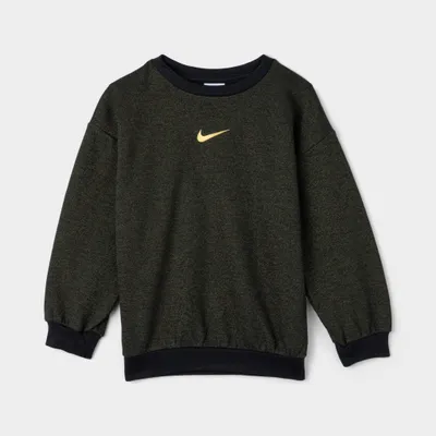 Nike Child Girls' Trilobal Fleece Crewneck Black