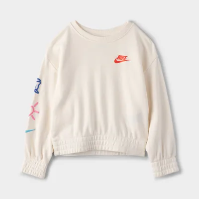 Nike Child Girls’ Valentine’s Day Crewneck / Pale Ivory