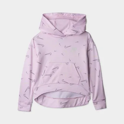 Nike Child Girls’ Swooshfetti Pullover Hoodie / Pink Foam