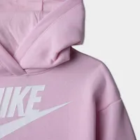 Nike Child Girls’ Club Fleece Pullover Hoodie Pink Foam / White