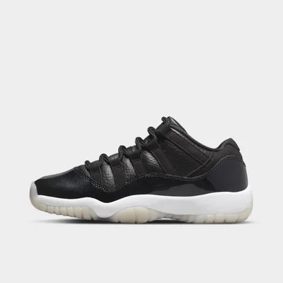 Jordan 11 Low GS Black / Gym Red - White