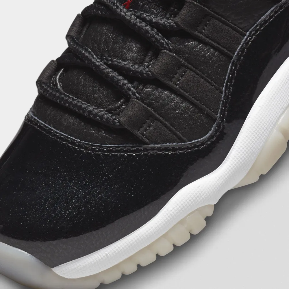 Jordan 11 Low GS Black / Gym Red - White