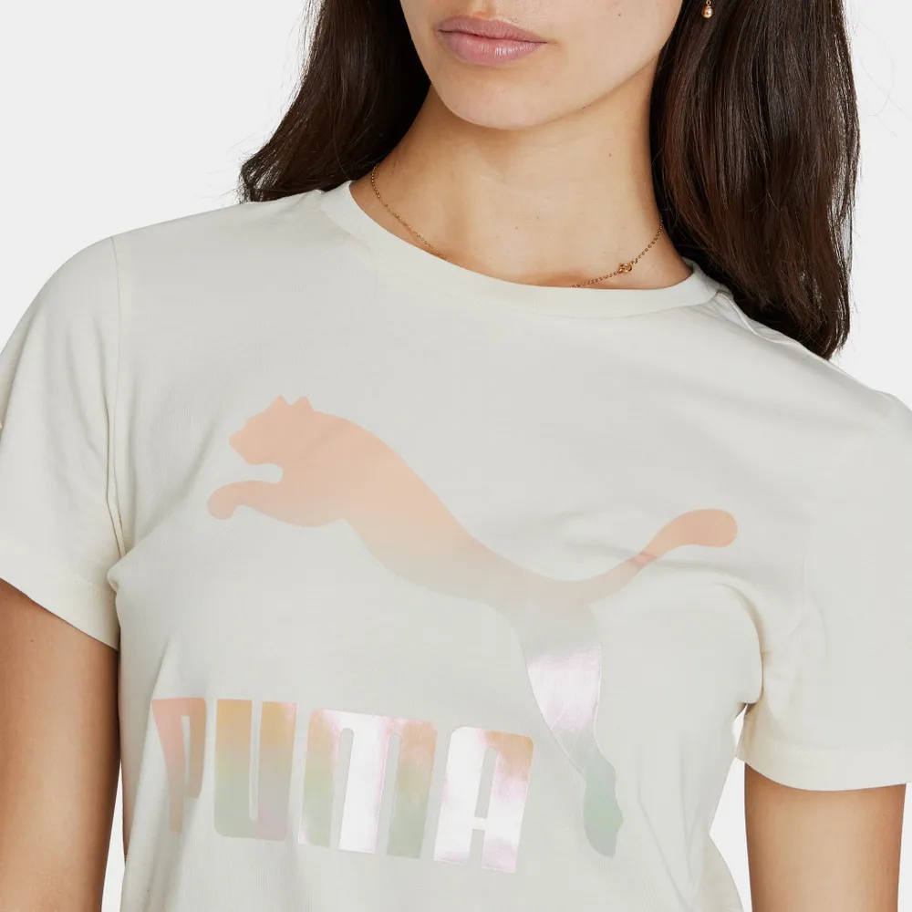 Puma Classics Logo T-shirt / Ivory Glow Gloaming