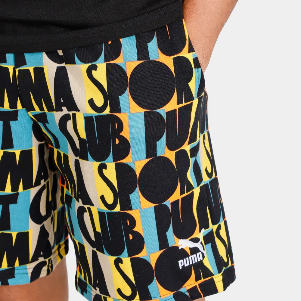 Puma Hill Club Printed Shorts / Black