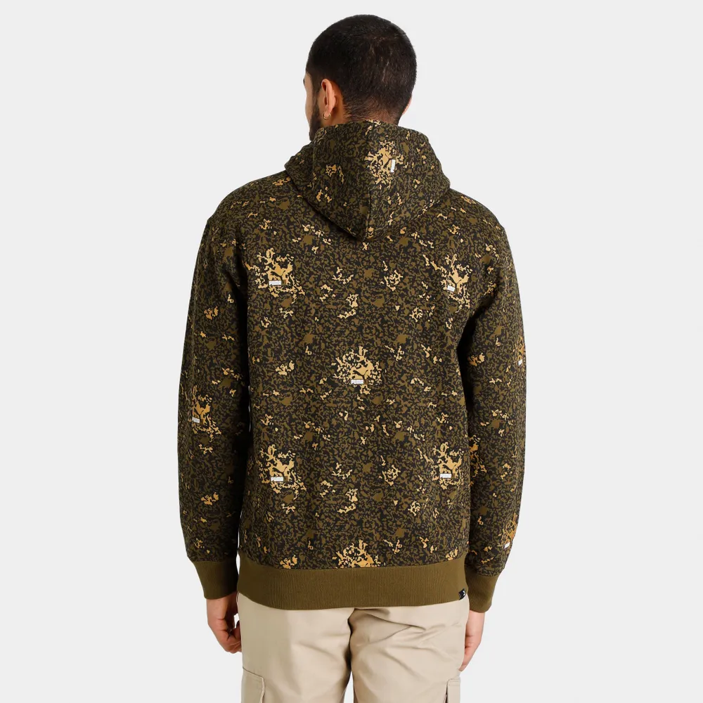 Puma Brand Love Metallic Pullover Hoodie Black / Gold