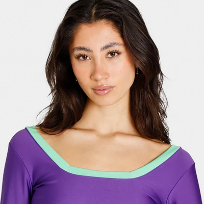 Puma x Dua Lipa Women's Crop Long Sleeve T-shirt / Royal Purple