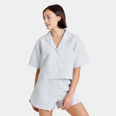 Puma Women’s Summer Resort Twill Short Sleeve Shirt / Arctic Ice