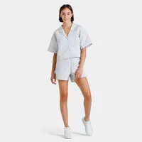 Puma Women’s Summer Resort Twill Short Sleeve Shirt / Arctic Ice