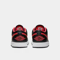 Jordan 1 Low Black / Fire Red - White