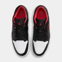 Jordan 1 Low Black / Fire Red - White