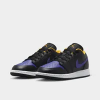 Jordan 1 Low GS Black / Dark Concord - Taxi