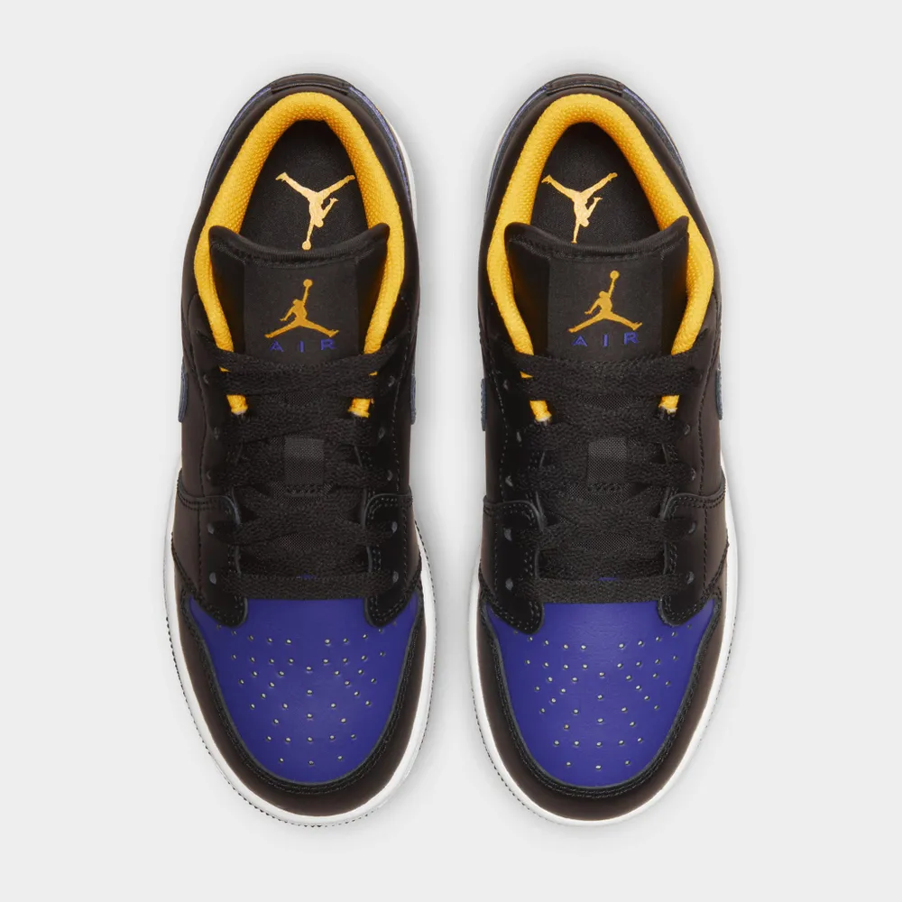 Jordan 1 Low GS Black / Dark Concord - Taxi