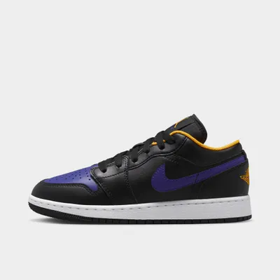 Jordan 1 Low GS Black / Dark Concord - Taxi