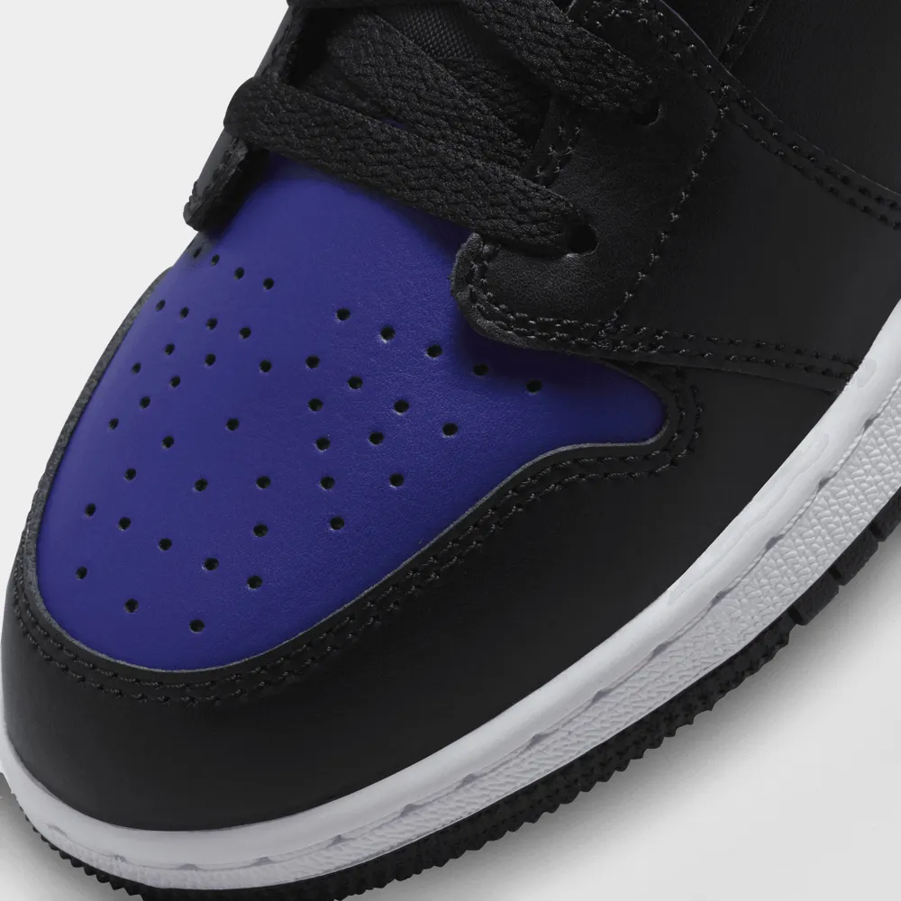 Jordan 1 Low GS Black / Dark Concord - Taxi