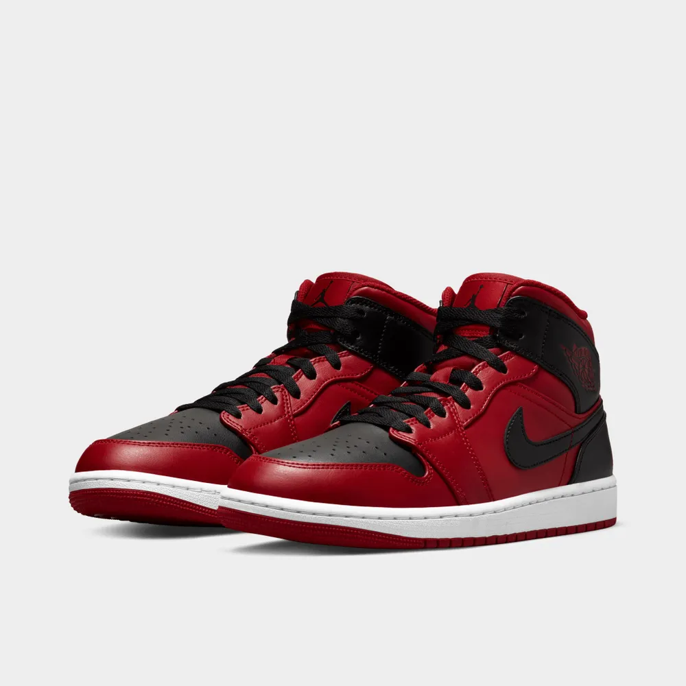 Jordan 1 Mid Gym Red / Black - White