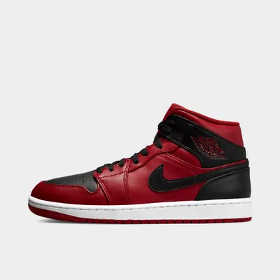 Jordan 1 Mid Gym Red / Black - White