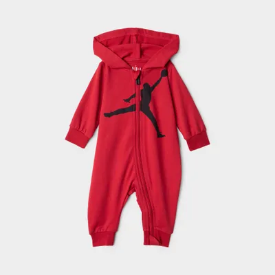 Jordan Infant Boys' Jumpman Hooded Coverall / Gym Red