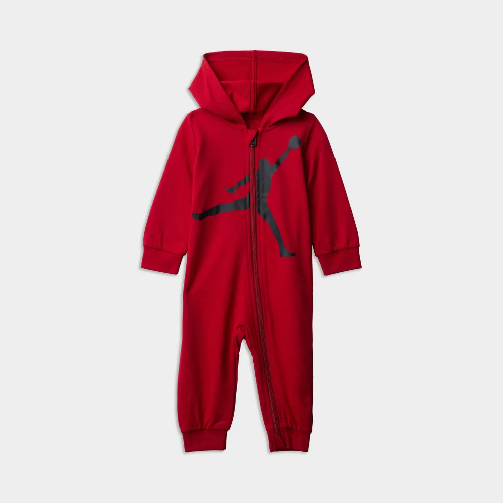 Jordan Infant Boys’ Jumpman Hooded Coverall / Gym Red