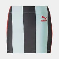 Puma x Dua Lipa Women’s Striped Mini Skirt / Blue Glow