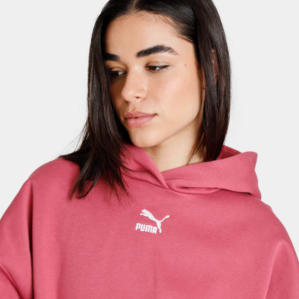 Puma Women's Classics Oversized Pullover Hoodie / Dusty Orchid